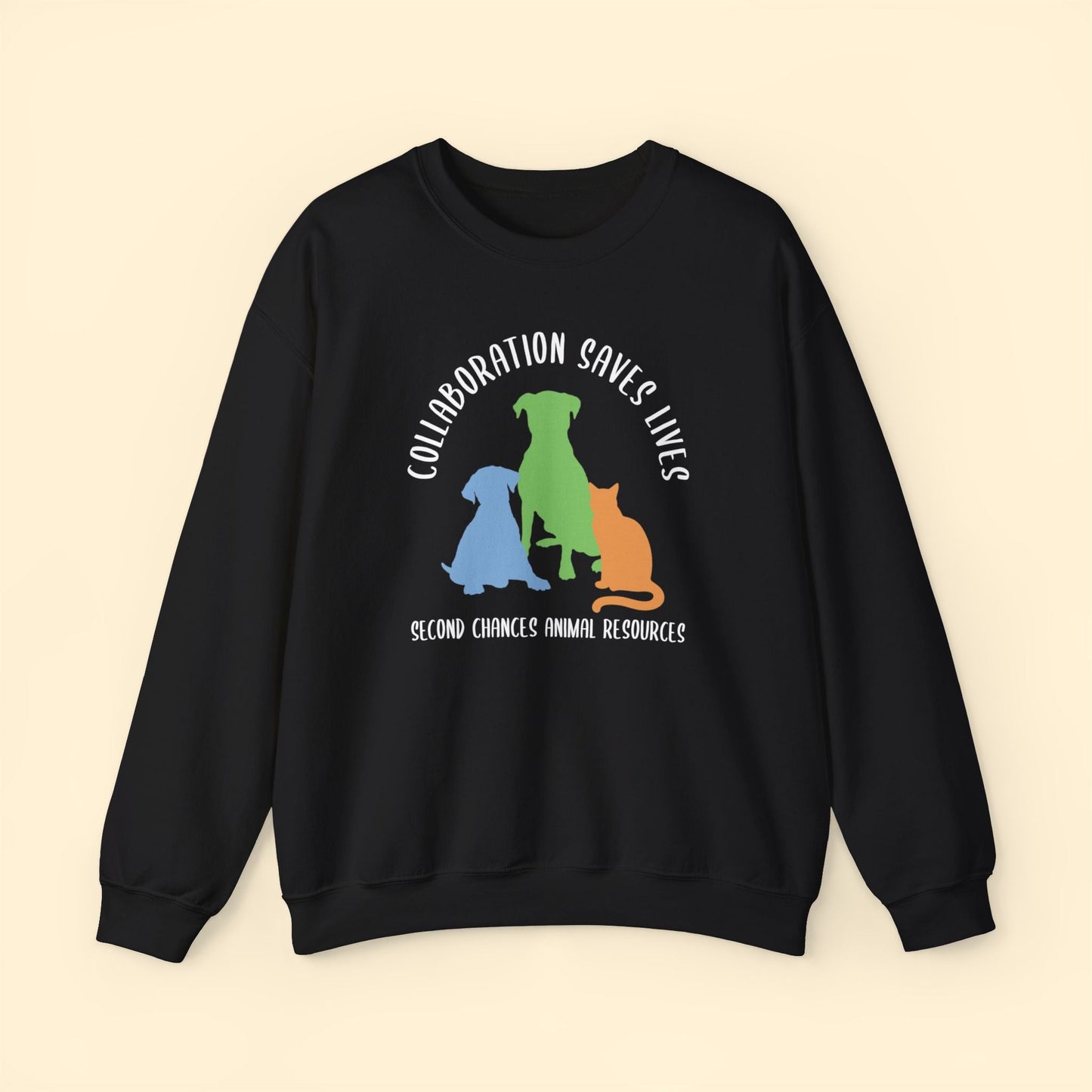 Collaboration Saves Lives | FUNDRAISER for SCAR | Crewneck Sweatshirt - Detezi Designs - 25479426100596639924