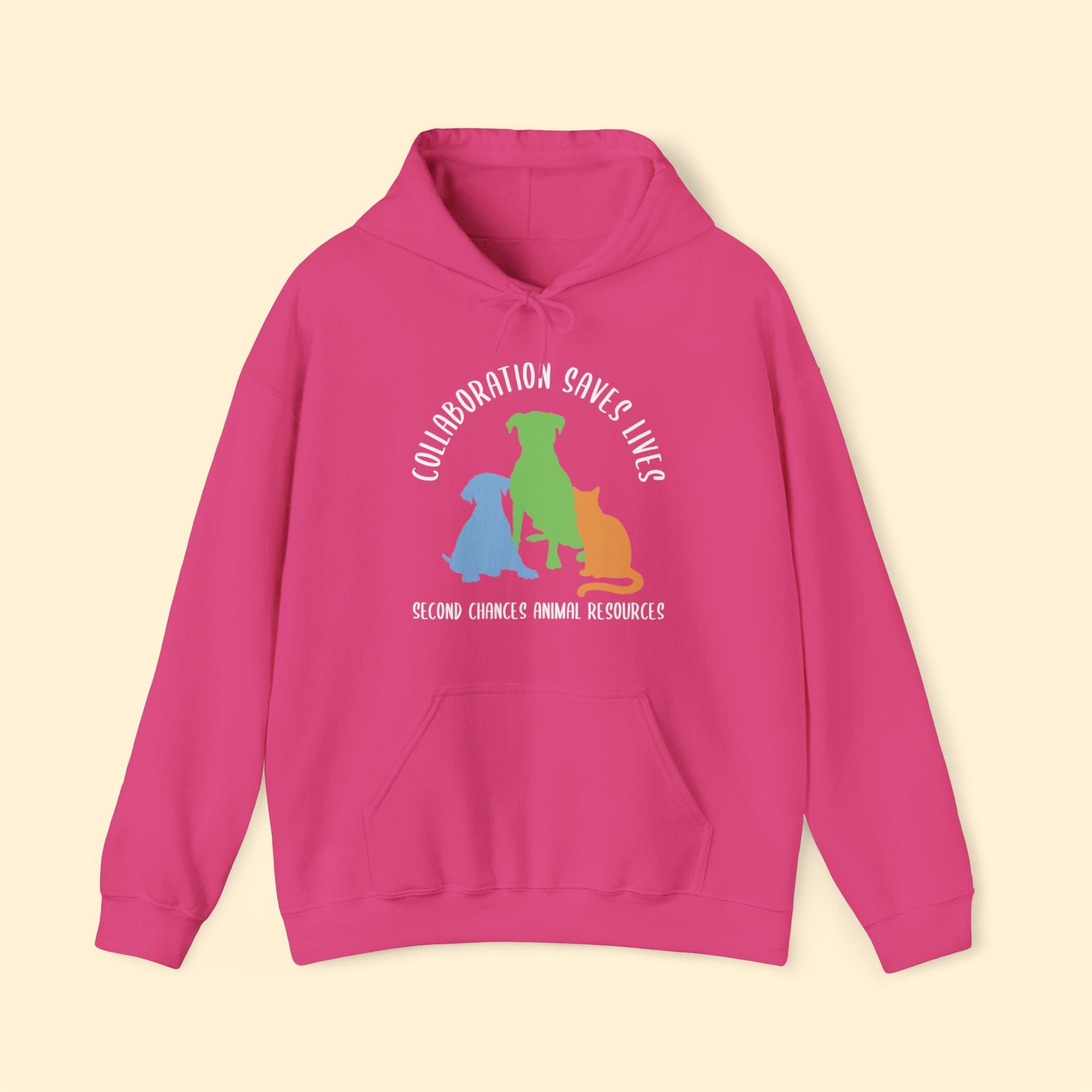 Collaboration Saves Lives | FUNDRAISER for SCAR | Hooded Sweatshirt - Detezi Designs - 27295994160237991177