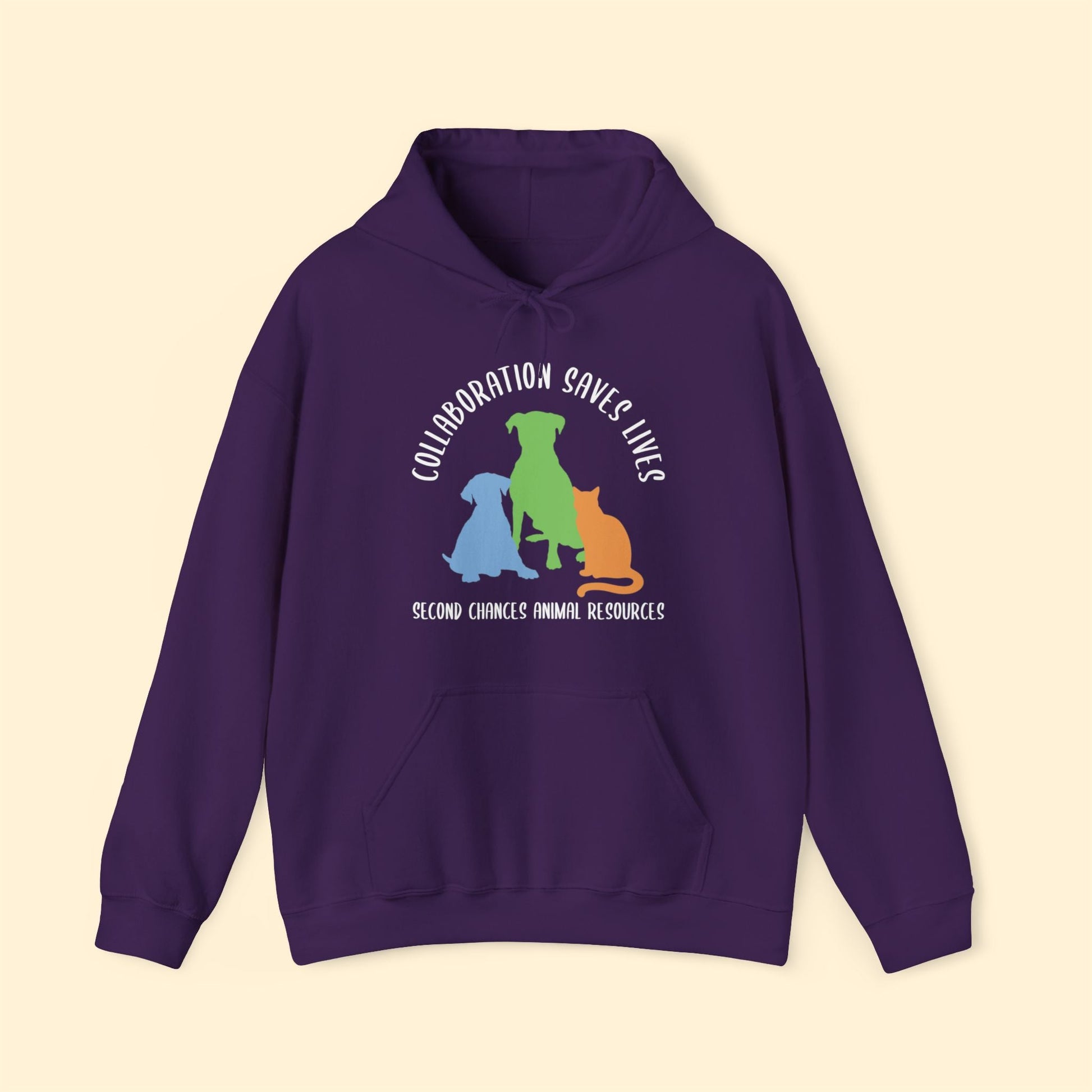 Collaboration Saves Lives | FUNDRAISER for SCAR | Hooded Sweatshirt - Detezi Designs - 31877516739439218702