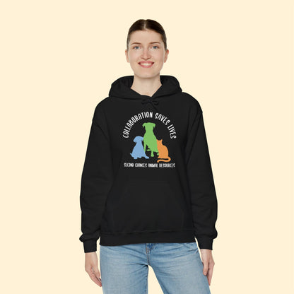 Collaboration Saves Lives | FUNDRAISER for SCAR | Hooded Sweatshirt - Detezi Designs - 32333088285857735309