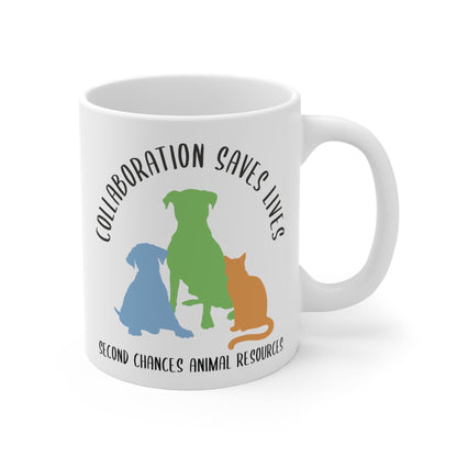 Collaboration Saves Lives | FUNDRAISER for SCAR | Mug - Detezi Designs - 21745896850308245018