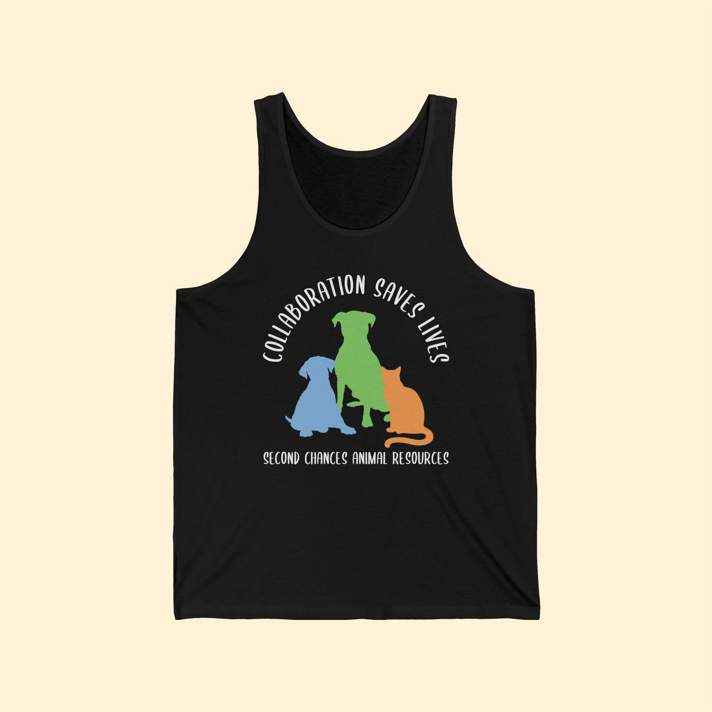 Collaboration Saves Lives | FUNDRAISER for SCAR | Unisex Jersey Tank - Detezi Designs - 27210714071992480633