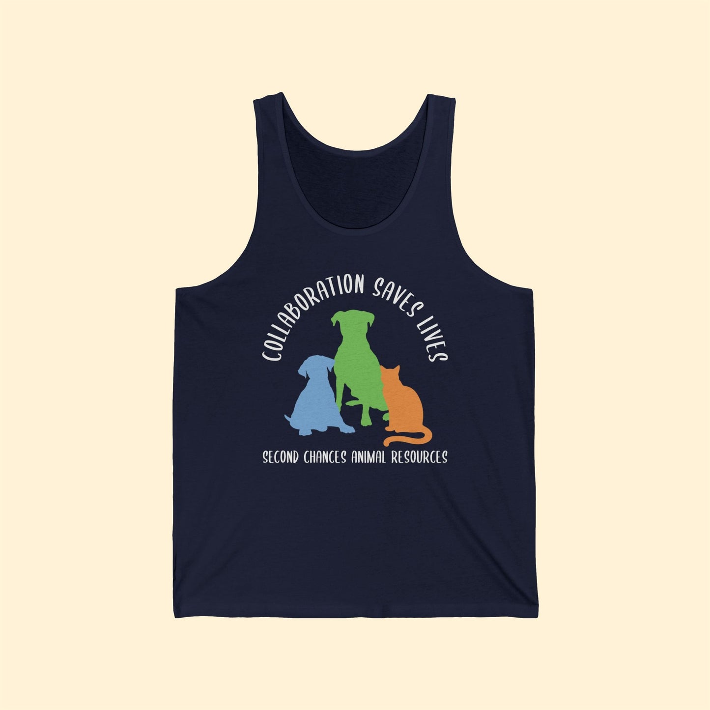 Collaboration Saves Lives | FUNDRAISER for SCAR | Unisex Jersey Tank - Detezi Designs - 55459279403835655288