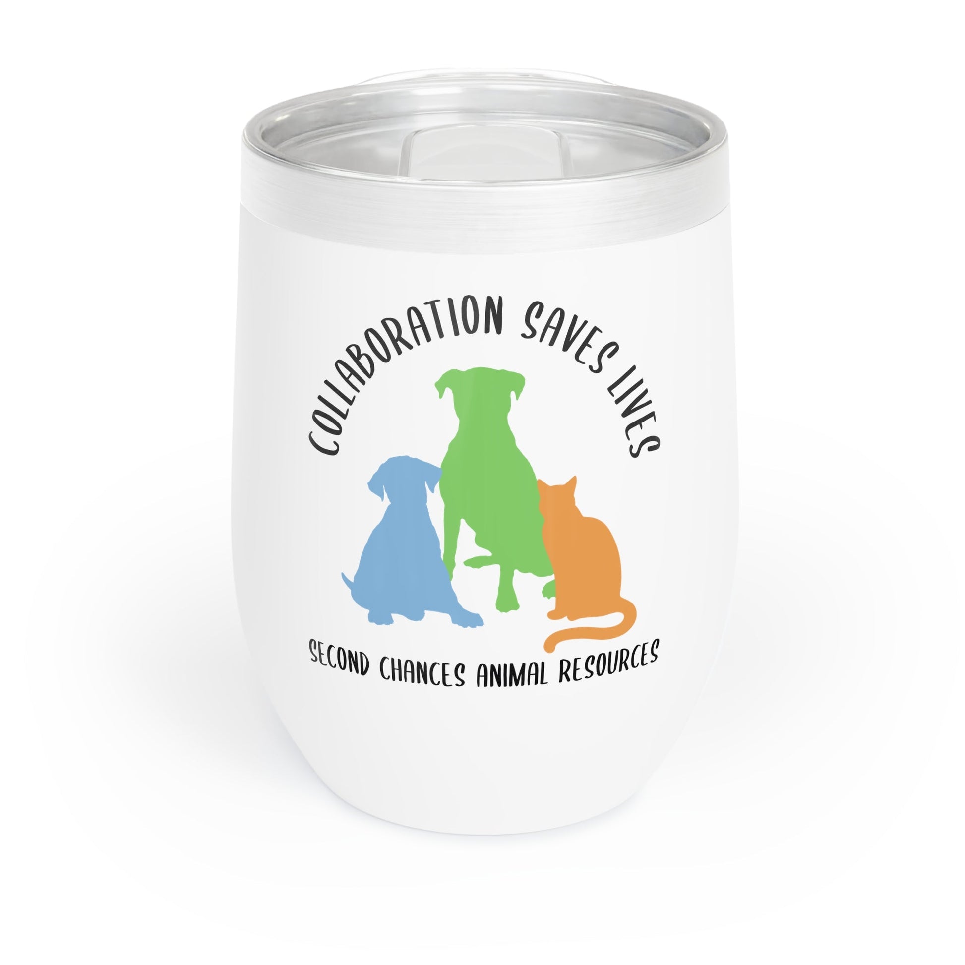 Collaboration Saves Lives | FUNDRAISER for SCAR | Wine Tumbler - Detezi Designs - 26654108883490085926