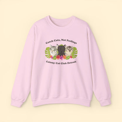 Colony Cat Club Detroit | FUNDRAISER | Crewneck Sweatshirt - Detezi Designs - 11585449727244757772