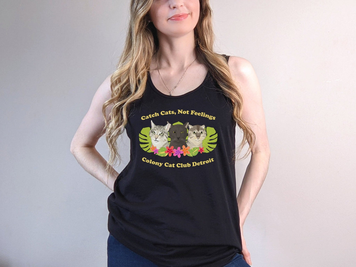 Colony Cat Club Detroit | FUNDRAISER | Unisex Jersey Tank - Detezi Designs - 14922948724193654272