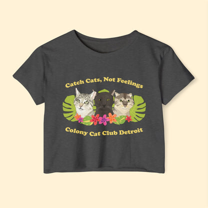 Colony Cat Club Detroit | FUNDRAISER | Women's Festival Crop Top - Detezi Designs - 18965837471225928490