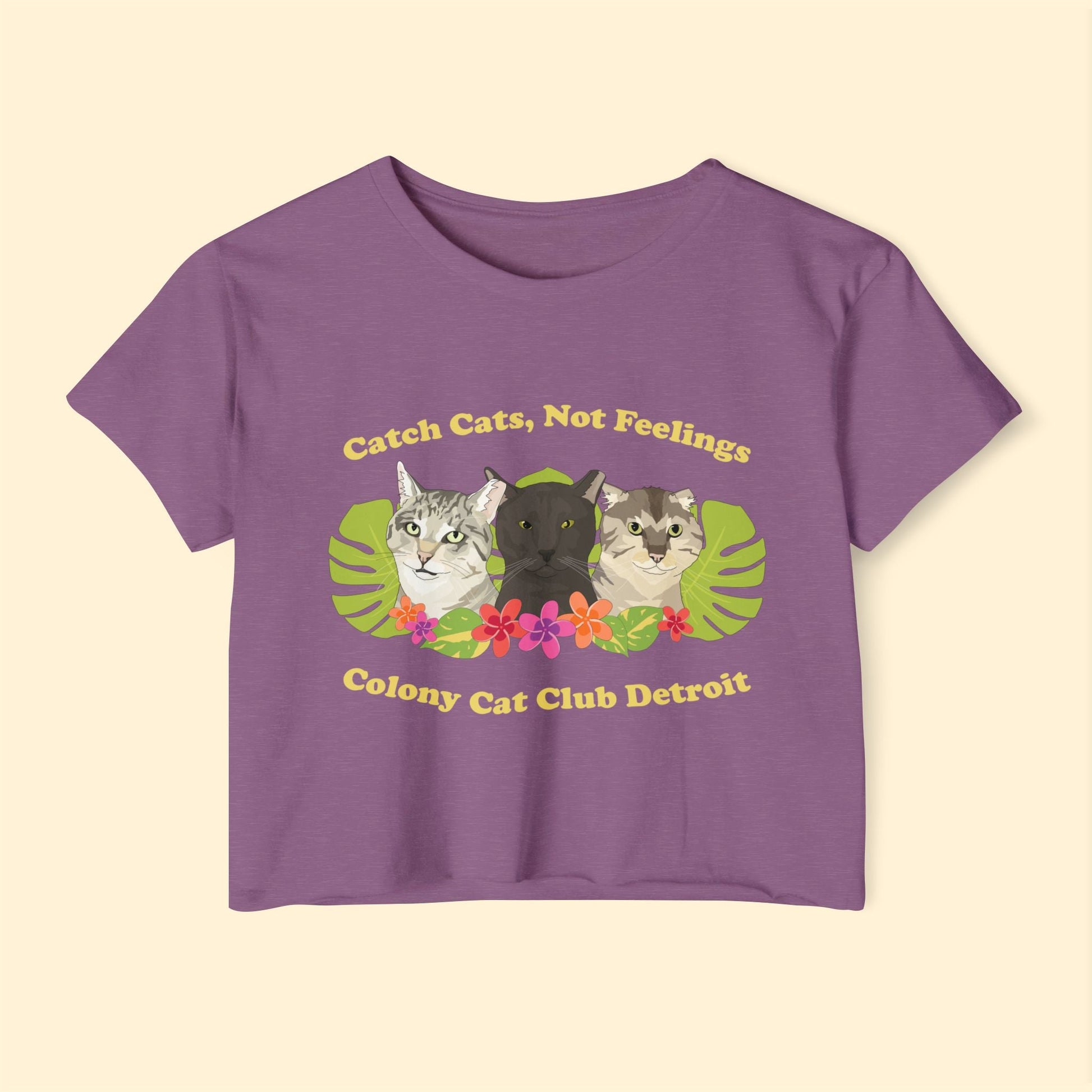 Colony Cat Club Detroit | FUNDRAISER | Women's Festival Crop Top - Detezi Designs - 21903119972585260821