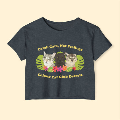 Colony Cat Club Detroit | FUNDRAISER | Women's Festival Crop Top - Detezi Designs - 31620267357764362193