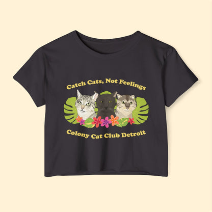 Colony Cat Club Detroit | FUNDRAISER | Women's Festival Crop Top - Detezi Designs - 52600660036443992174