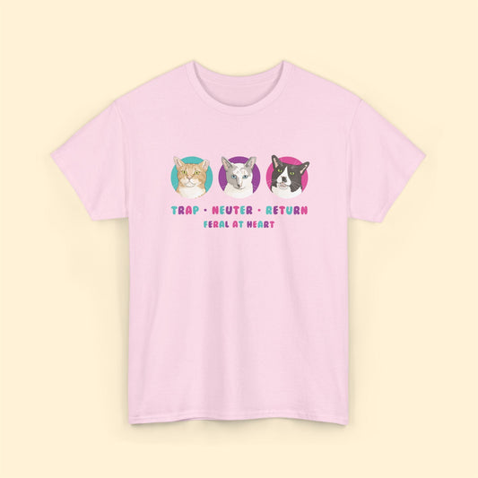 Colorful Kitties | FUNDRAISER for Feral At Heart | T-shirt - Detezi Designs - 13830600274995832316