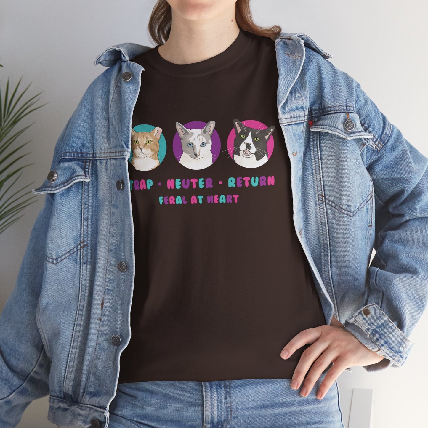 Colorful Kitties | FUNDRAISER for Feral At Heart | T-shirt - Detezi Designs-18572442529260046369