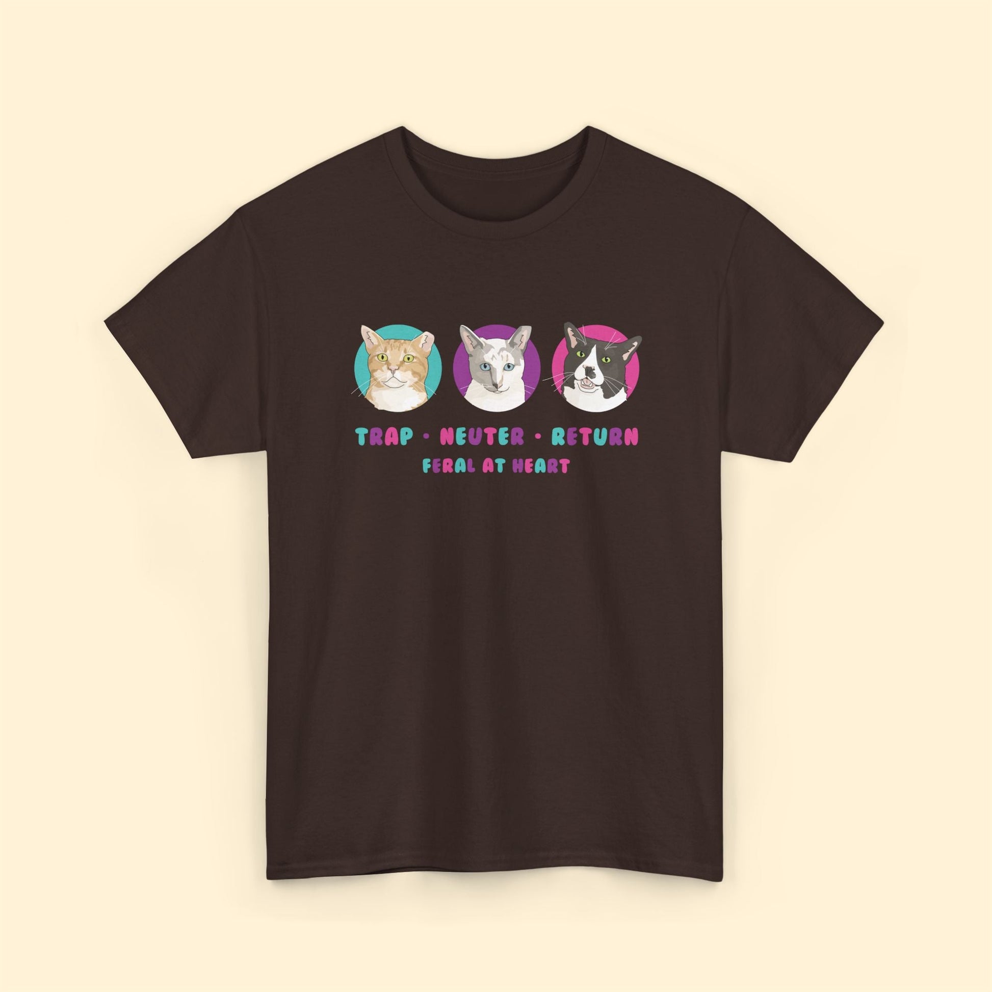 Colorful Kitties | FUNDRAISER for Feral At Heart | T-shirt - Detezi Designs - 32697714373422820026