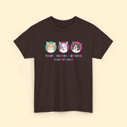 Colorful Kitties | FUNDRAISER for Feral At Heart | T-shirt - Detezi Designs - 32697714373422820026