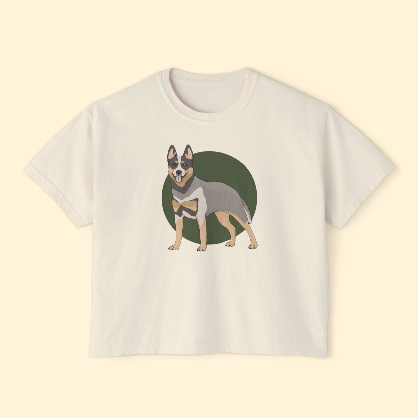 Comfort Colors Boxy Tee | Australian Cattle Dog | Blue Heeler - Detezi Designs - 63081033935374382825