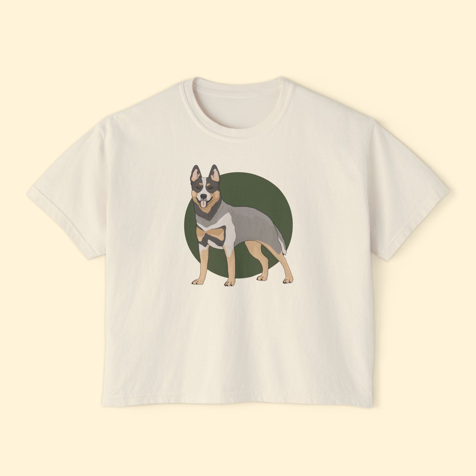 Comfort Colors Boxy Tee | Australian Cattle Dog | Blue Heeler - Detezi Designs - 63081033935374382825