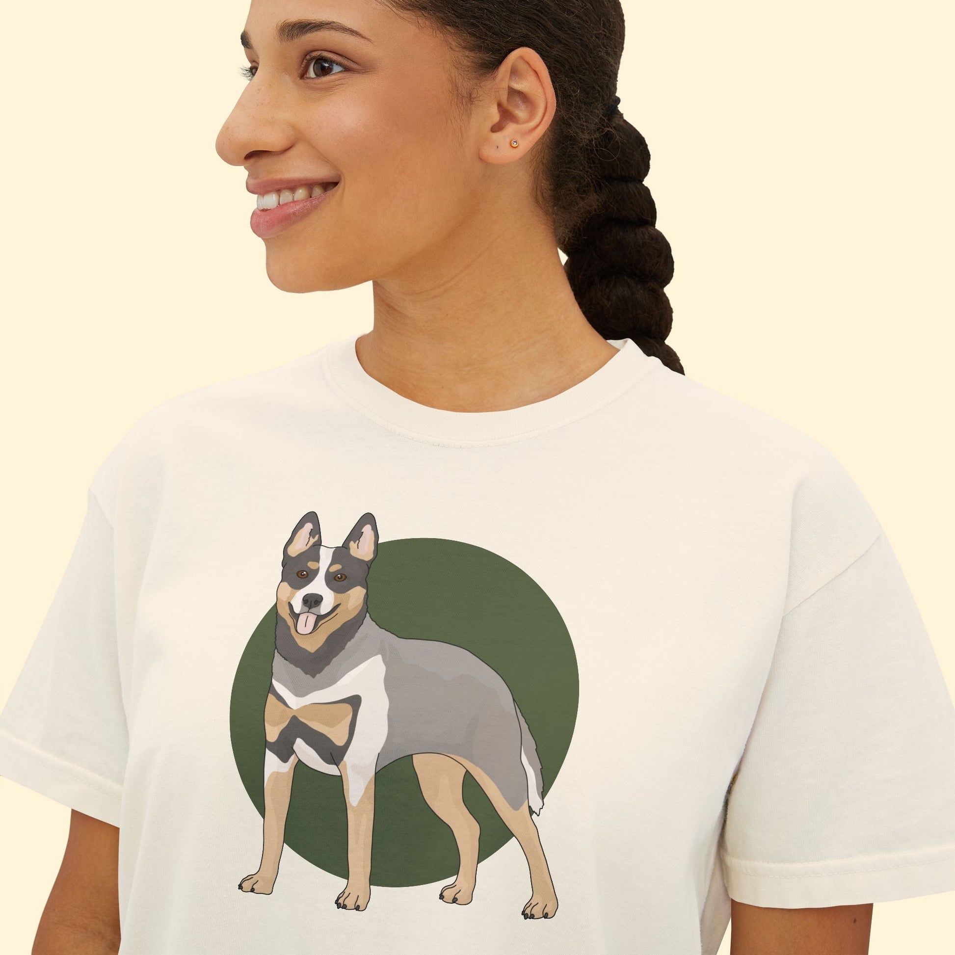 Comfort Colors Boxy Tee | Australian Cattle Dog | Blue Heeler - Detezi Designs - 81326710774478808246