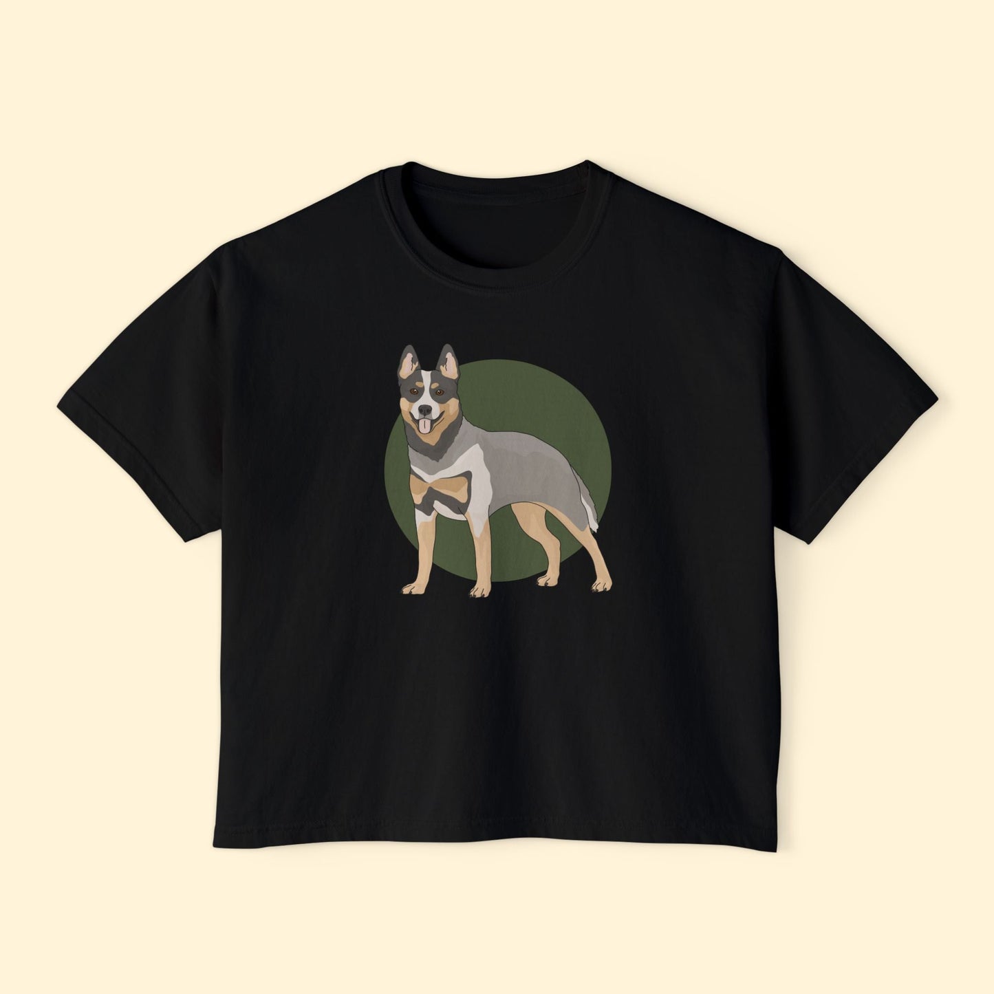 Comfort Colors Boxy Tee | Australian Cattle Dog | Blue Heeler - Detezi Designs - 81326710774478808246