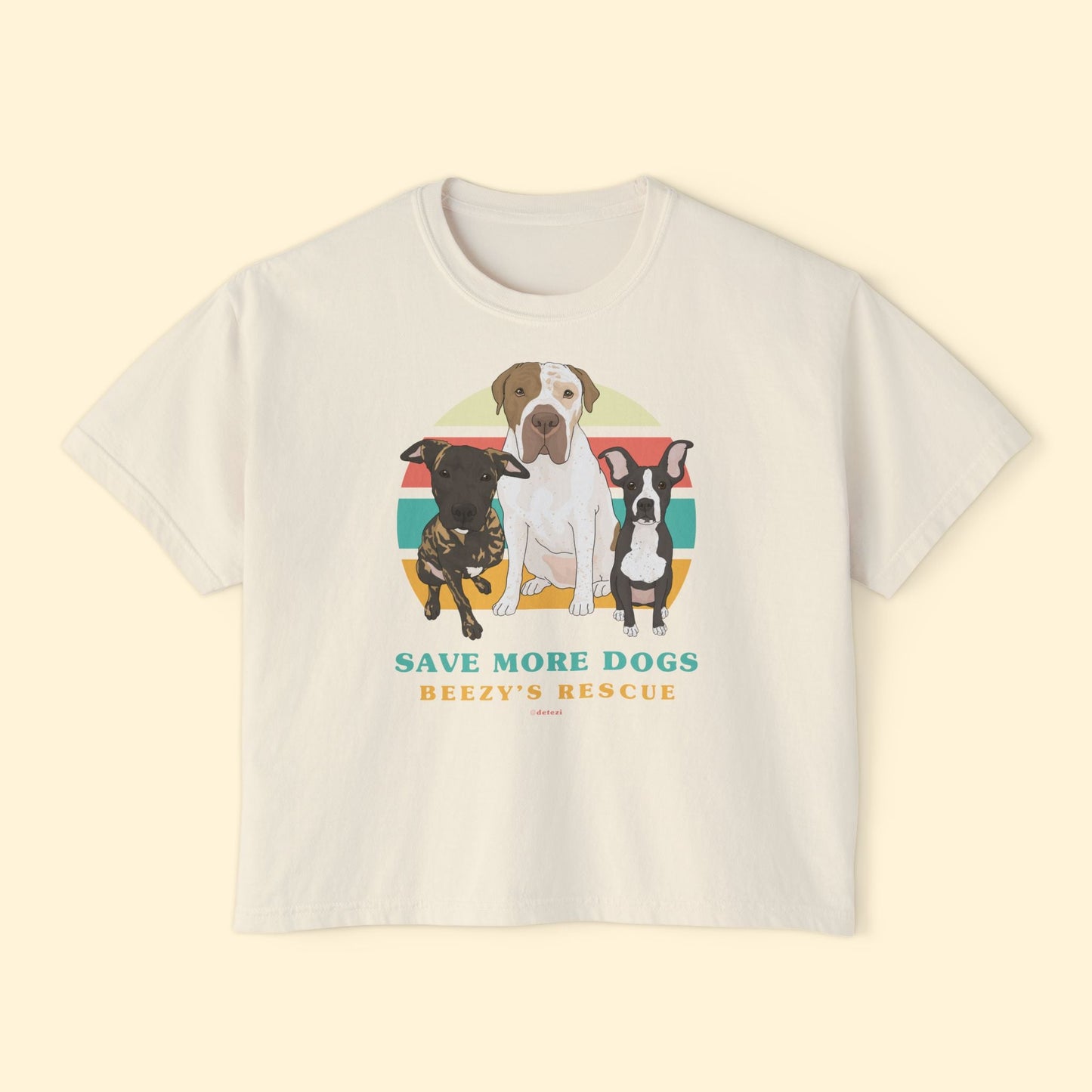 Comfort Colors Boxy Tee | FUNDRAISER | Beezy's Rescue - Detezi Designs - 31180731057676703216
