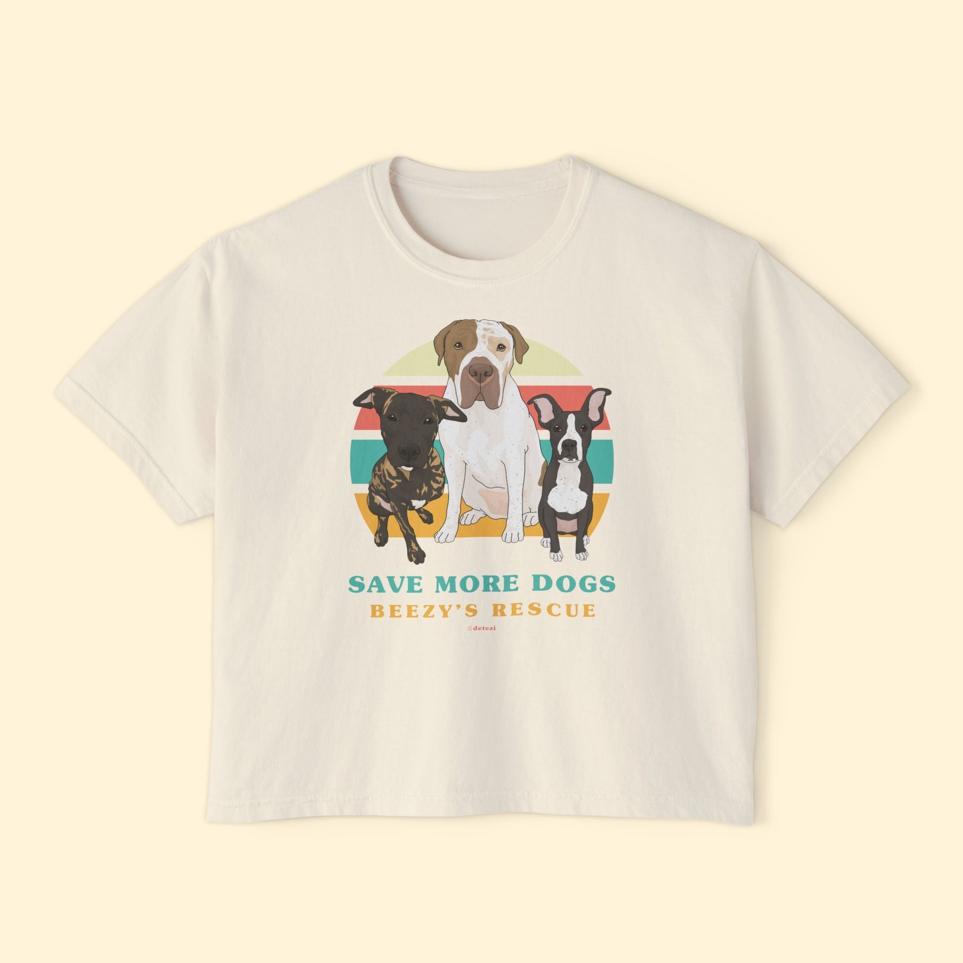 Comfort Colors Boxy Tee | FUNDRAISER | Beezy's Rescue - Detezi Designs - 31180731057676703216