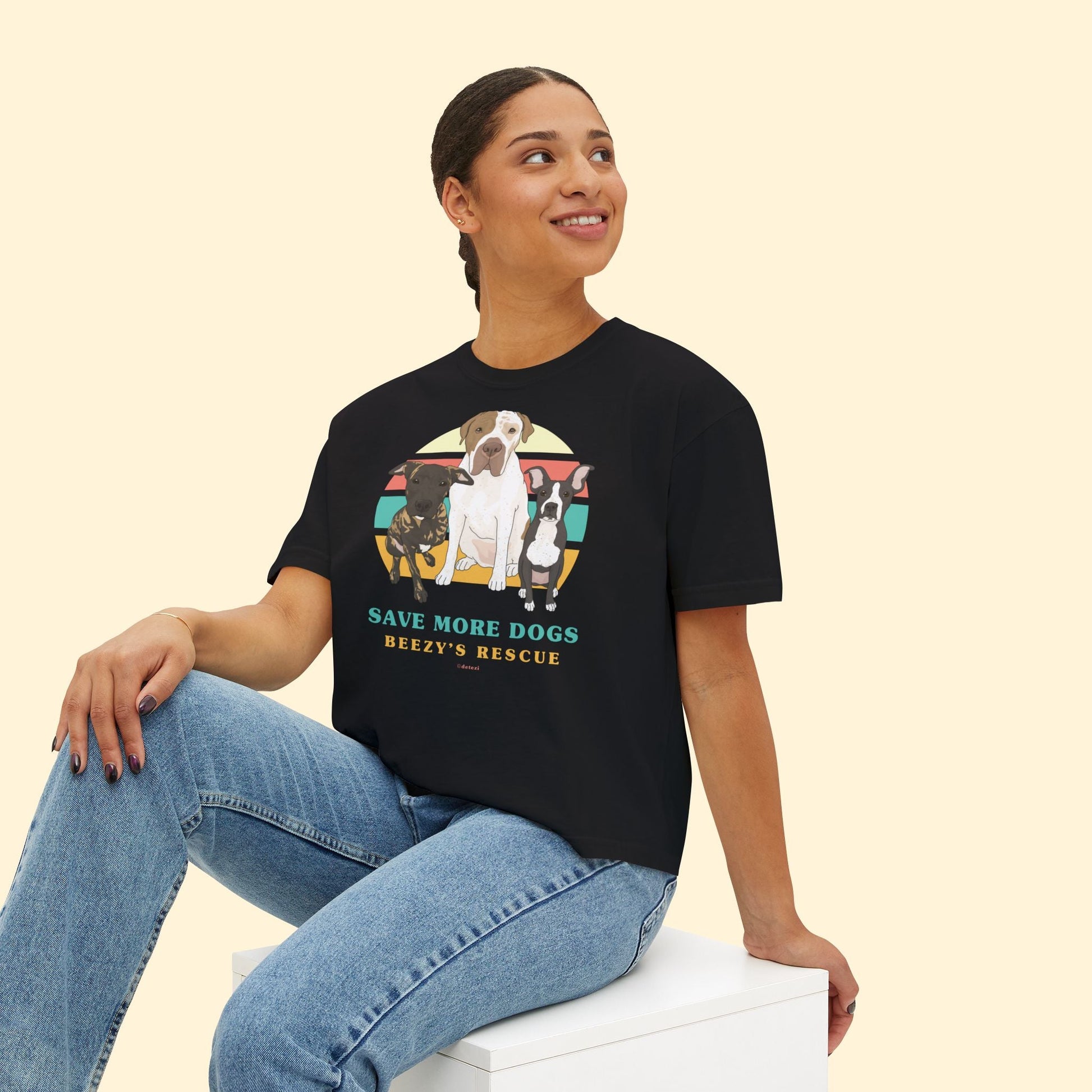 Comfort Colors Boxy Tee | FUNDRAISER | Beezy's Rescue - Detezi Designs - 31180731057676703216