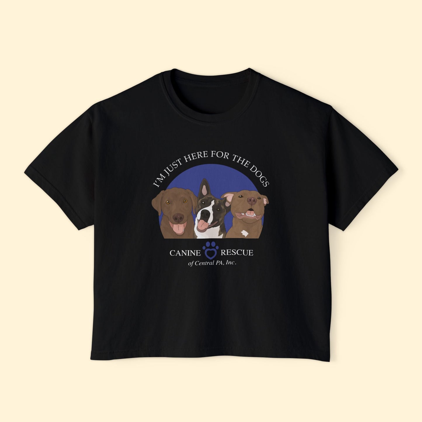 Comfort Colors Boxy Tee | FUNDRAISER | Canine Rescue of Central PA - Detezi Designs - 23620595833495413182