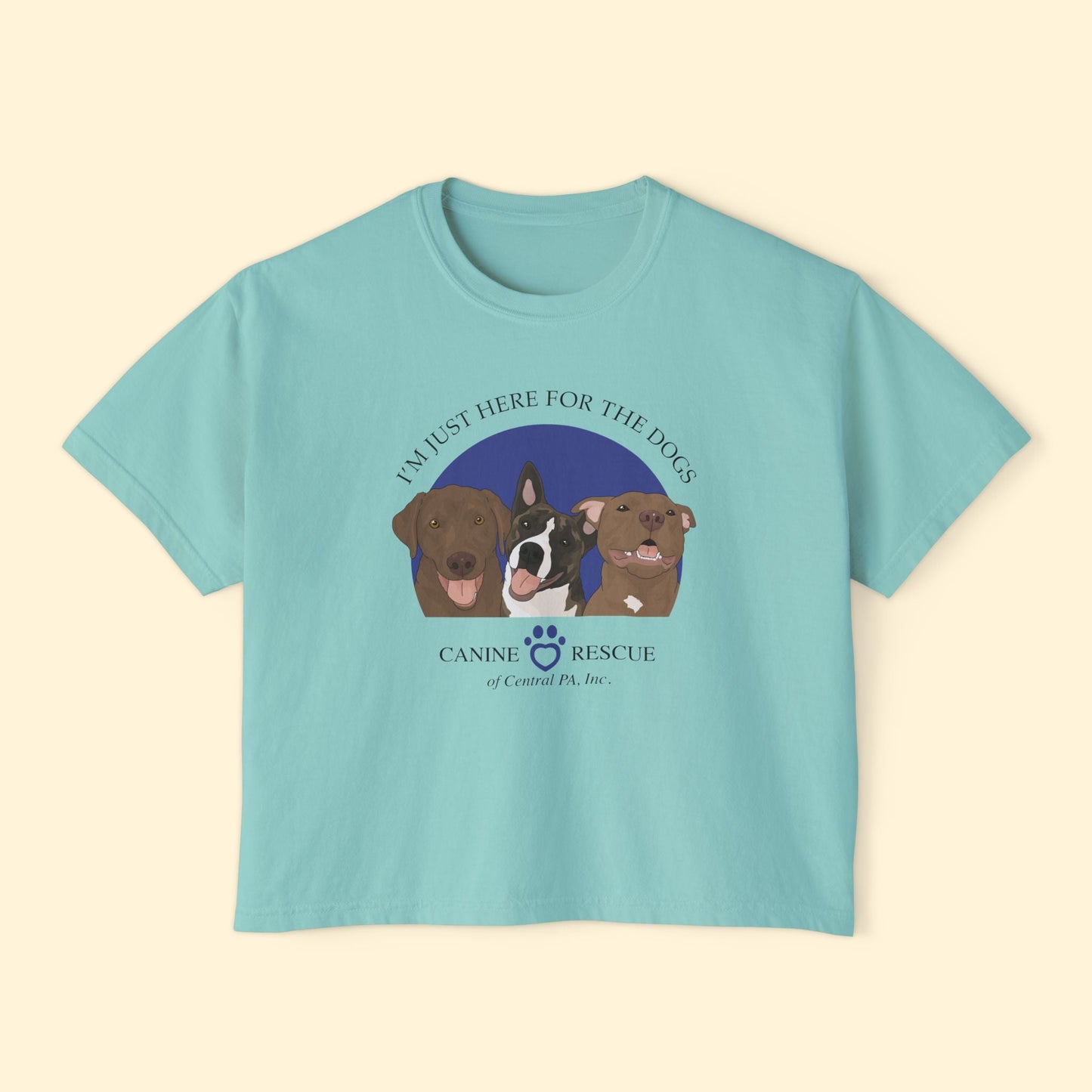 Comfort Colors Boxy Tee | FUNDRAISER | Canine Rescue of Central PA - Detezi Designs - 26215187880841435341