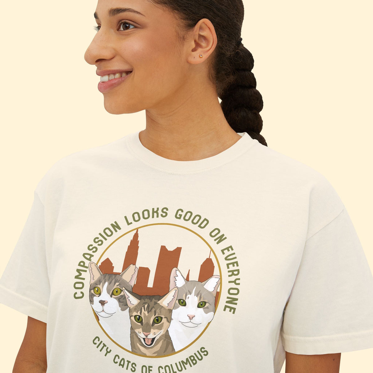 Comfort Colors Boxy Tee | FUNDRAISER | City Cats of Columbus - Detezi Designs-10830340729036340988