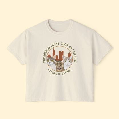 Comfort Colors Boxy Tee | FUNDRAISER | City Cats of Columbus - Detezi Designs-10830340729036340988
