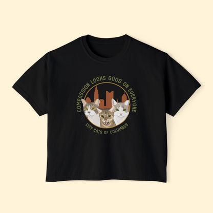 Comfort Colors Boxy Tee | FUNDRAISER | City Cats of Columbus - Detezi Designs-67555630575759702433