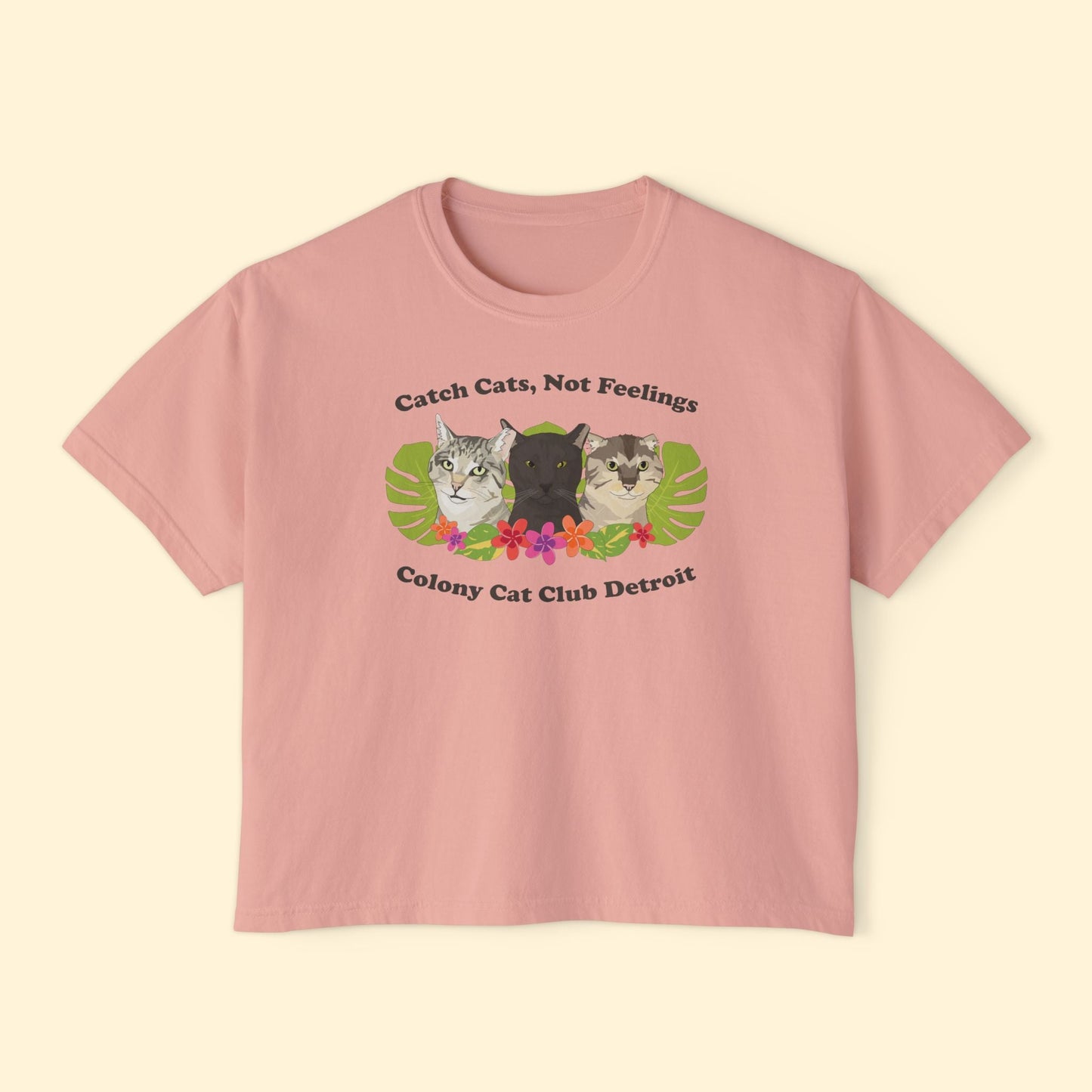 Comfort Colors Boxy Tee | FUNDRAISER | Colony Cat Club - Detezi Designs - 12044681297453436415