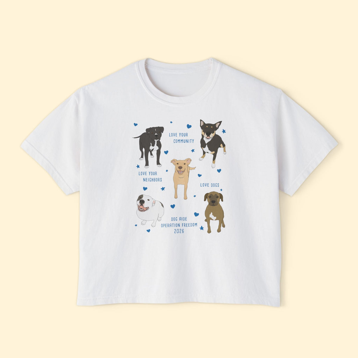 Comfort Colors Boxy Tee | FUNDRAISER | Dog Aide | Operation Freedom 2026 - Detezi Designs-17447559342355905859