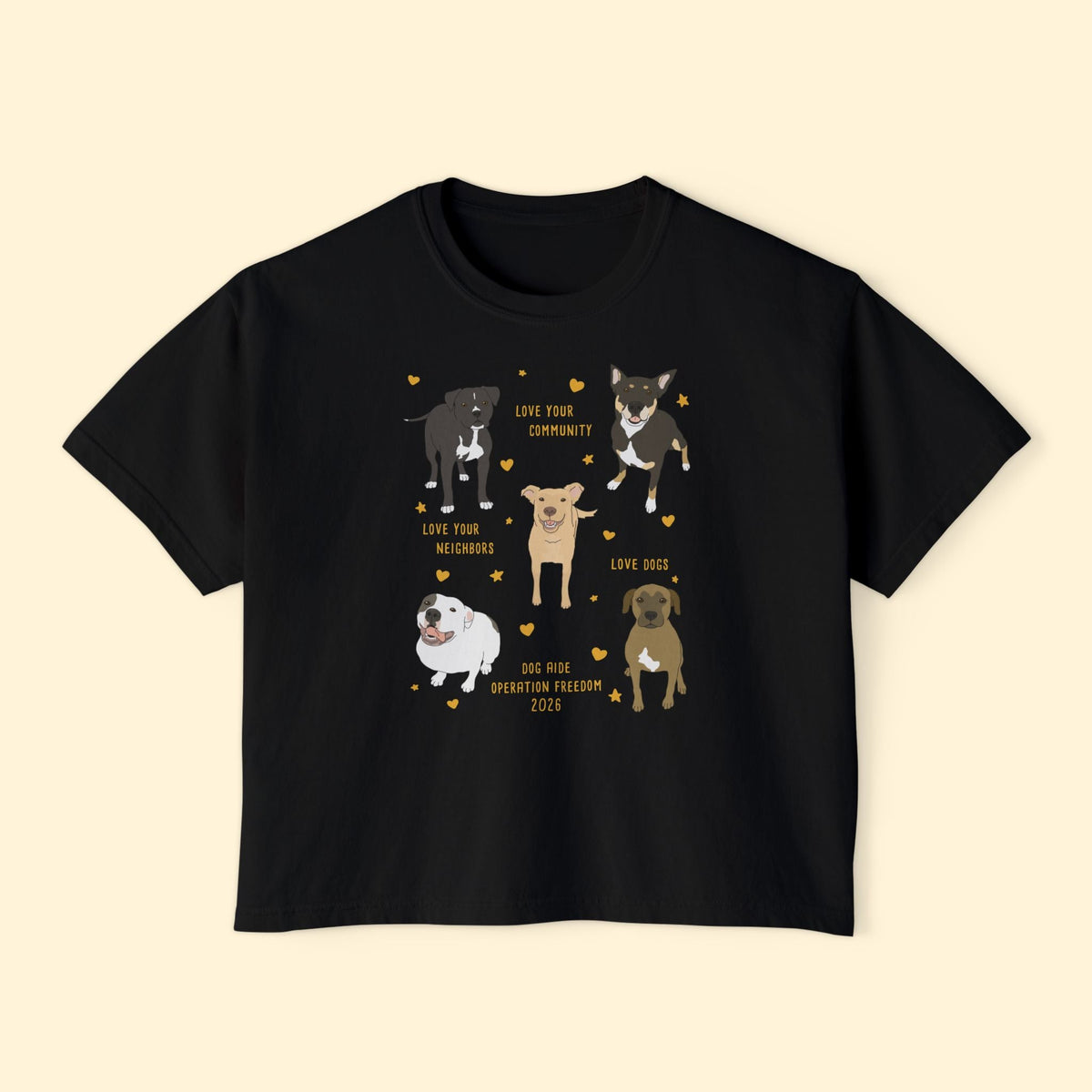 Comfort Colors Boxy Tee | FUNDRAISER | Dog Aide | Operation Freedom 2026 - Detezi Designs-23303390239573707285