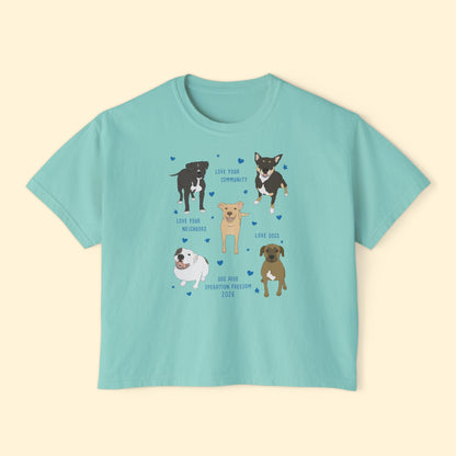 Comfort Colors Boxy Tee | FUNDRAISER | Dog Aide | Operation Freedom 2026 - Detezi Designs-32399236607665865847