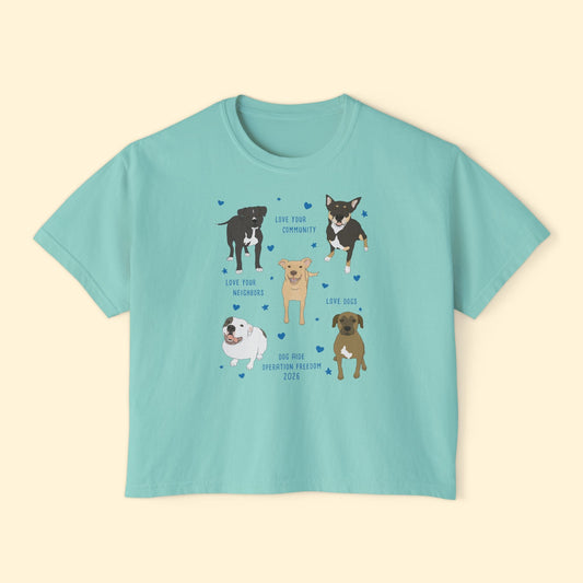 Comfort Colors Boxy Tee | FUNDRAISER | Dog Aide | Operation Freedom 2026 - Detezi Designs-32399236607665865847
