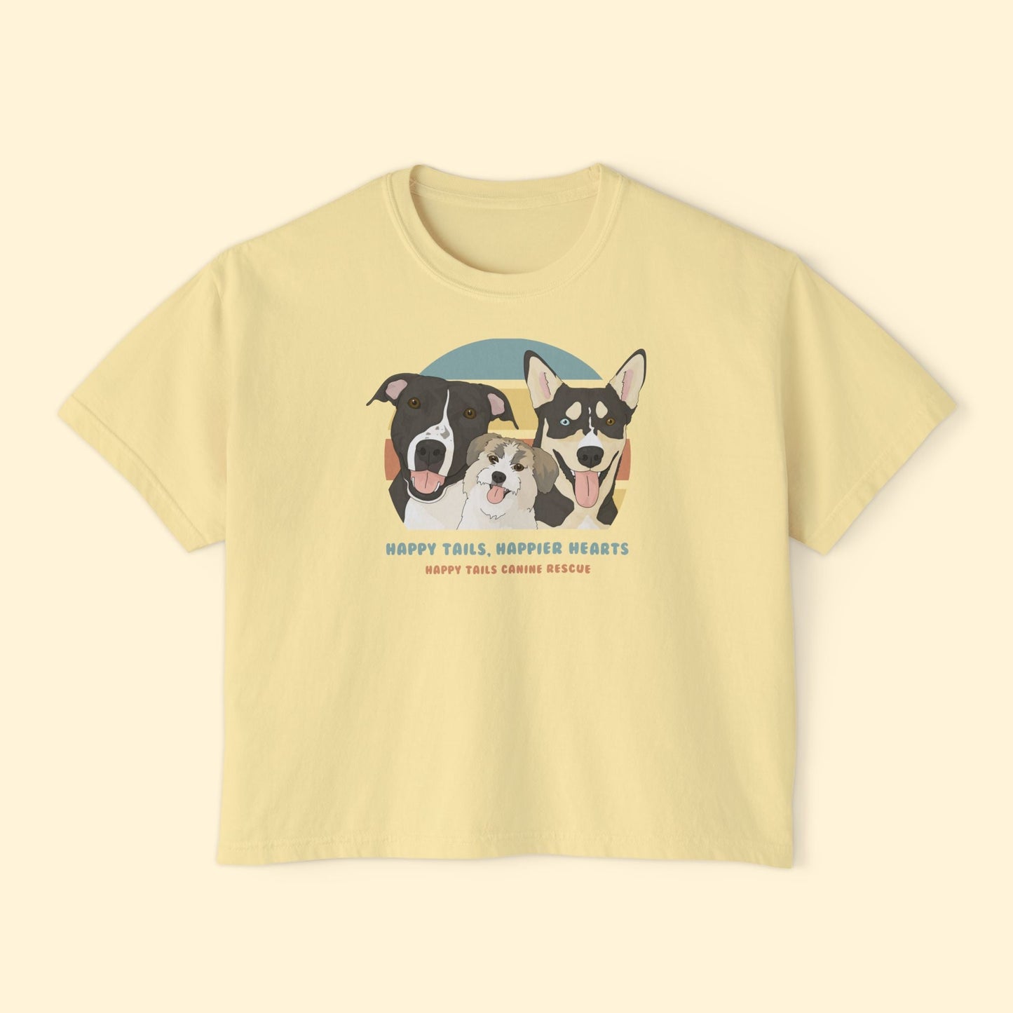 Comfort Colors Boxy Tee | FUNDRAISER | Happy Tails Canine Rescue - Detezi Designs-14171444544593279075