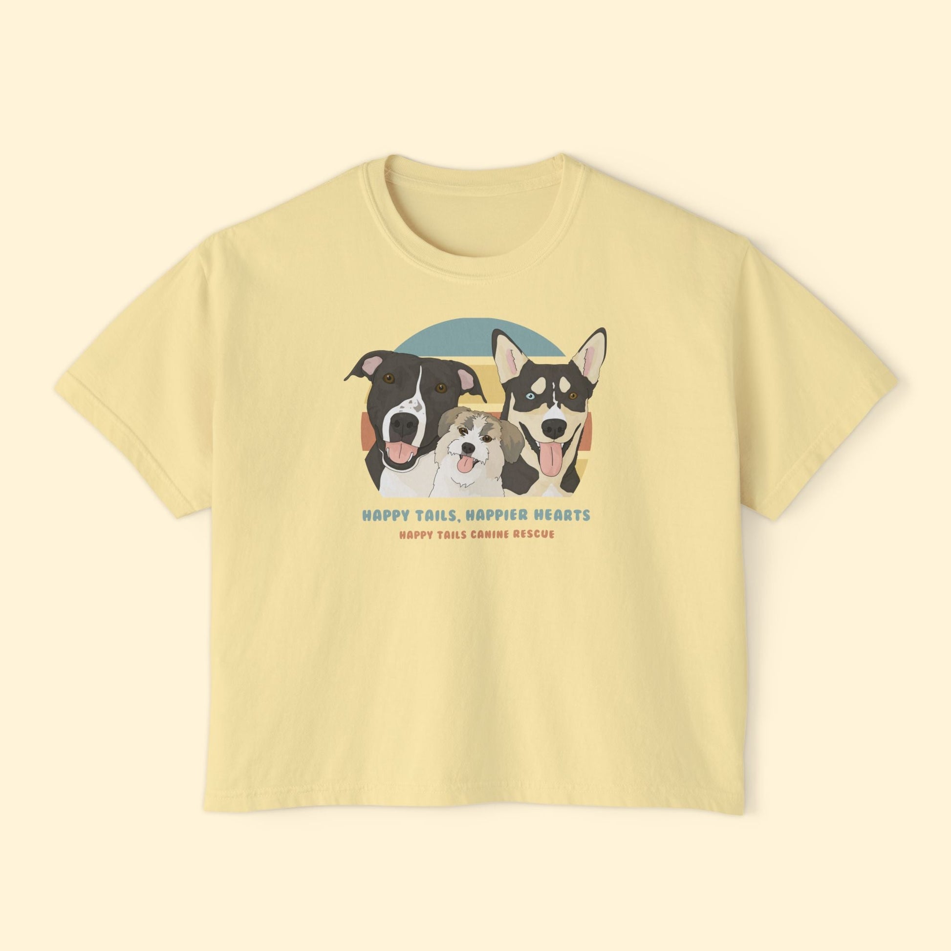 Comfort Colors Boxy Tee | FUNDRAISER | Happy Tails Canine Rescue - Detezi Designs-14171444544593279075