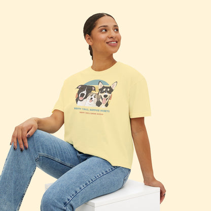 Comfort Colors Boxy Tee | FUNDRAISER | Happy Tails Canine Rescue - Detezi Designs-25608205777183983171