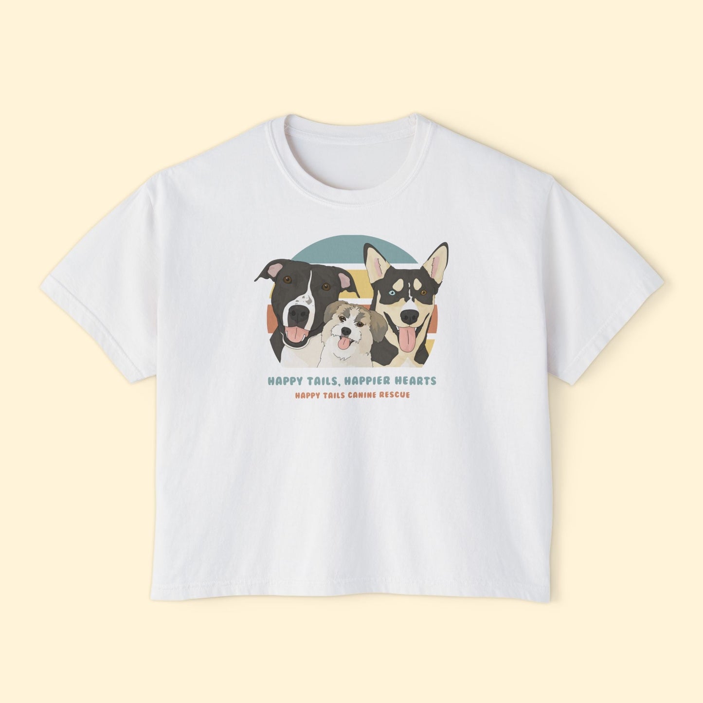 Comfort Colors Boxy Tee | FUNDRAISER | Happy Tails Canine Rescue - Detezi Designs-25608205777183983171