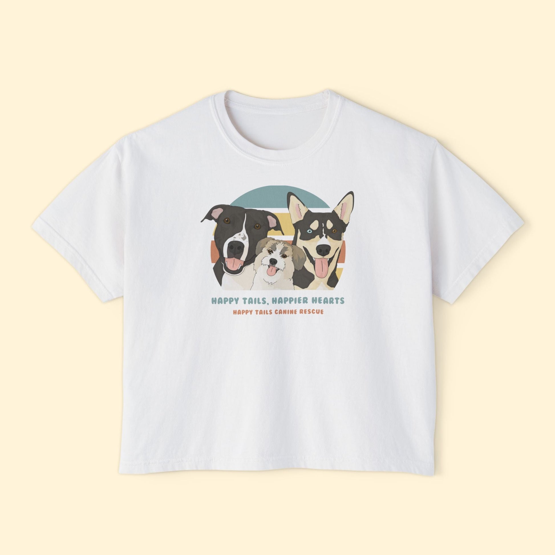 Comfort Colors Boxy Tee | FUNDRAISER | Happy Tails Canine Rescue - Detezi Designs-25608205777183983171