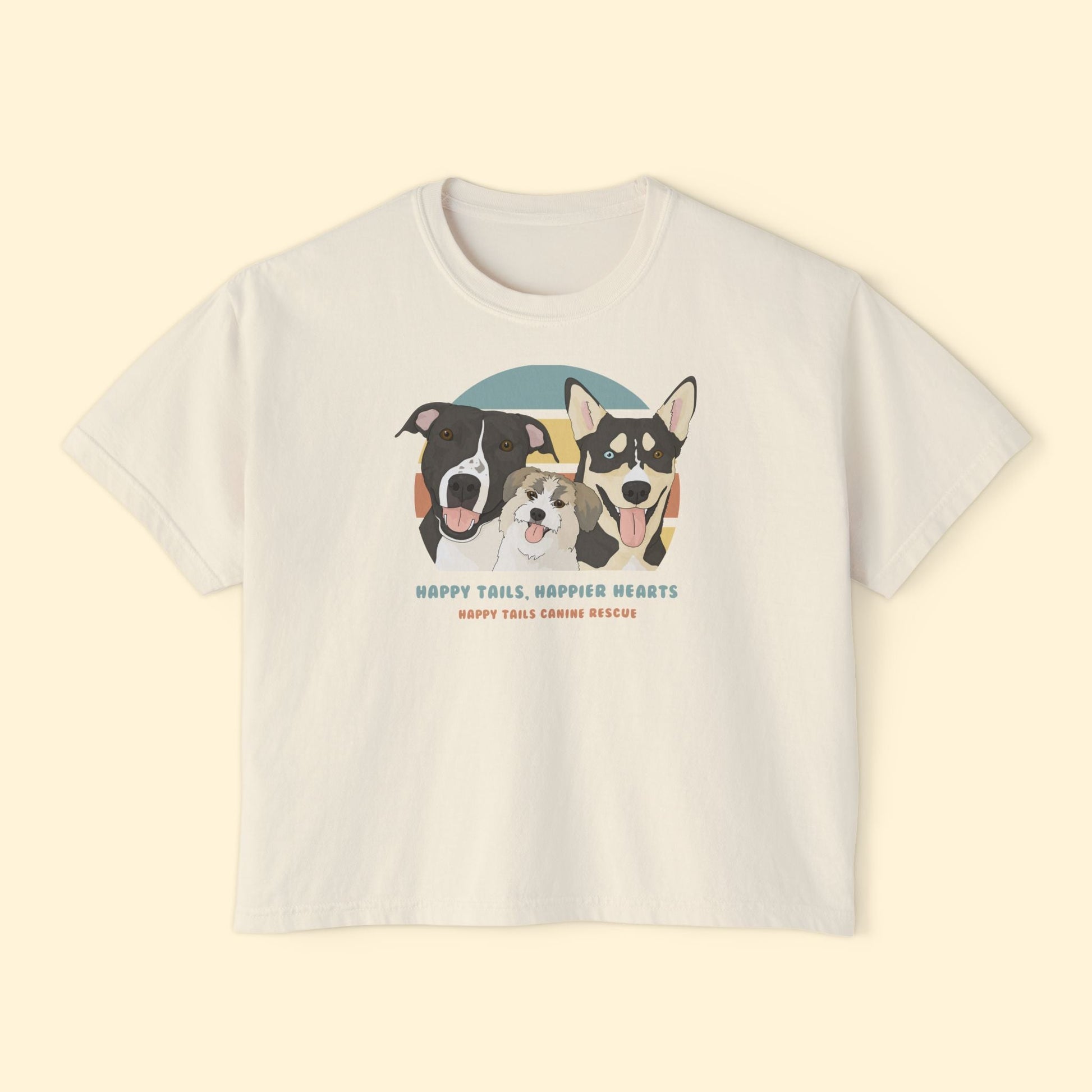 Comfort Colors Boxy Tee | FUNDRAISER | Happy Tails Canine Rescue - Detezi Designs-41335274643665976765