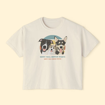 Comfort Colors Boxy Tee | FUNDRAISER | Happy Tails Canine Rescue - Detezi Designs-41335274643665976765
