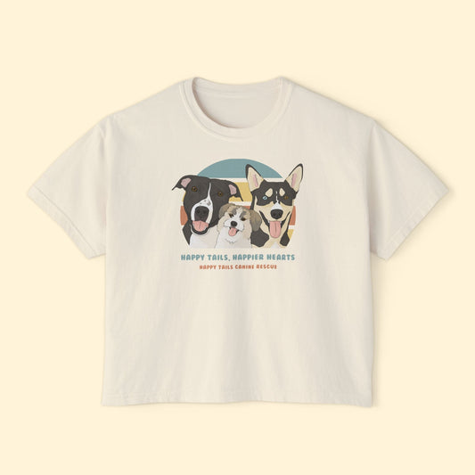 Comfort Colors Boxy Tee | FUNDRAISER | Happy Tails Canine Rescue - Detezi Designs-41335274643665976765