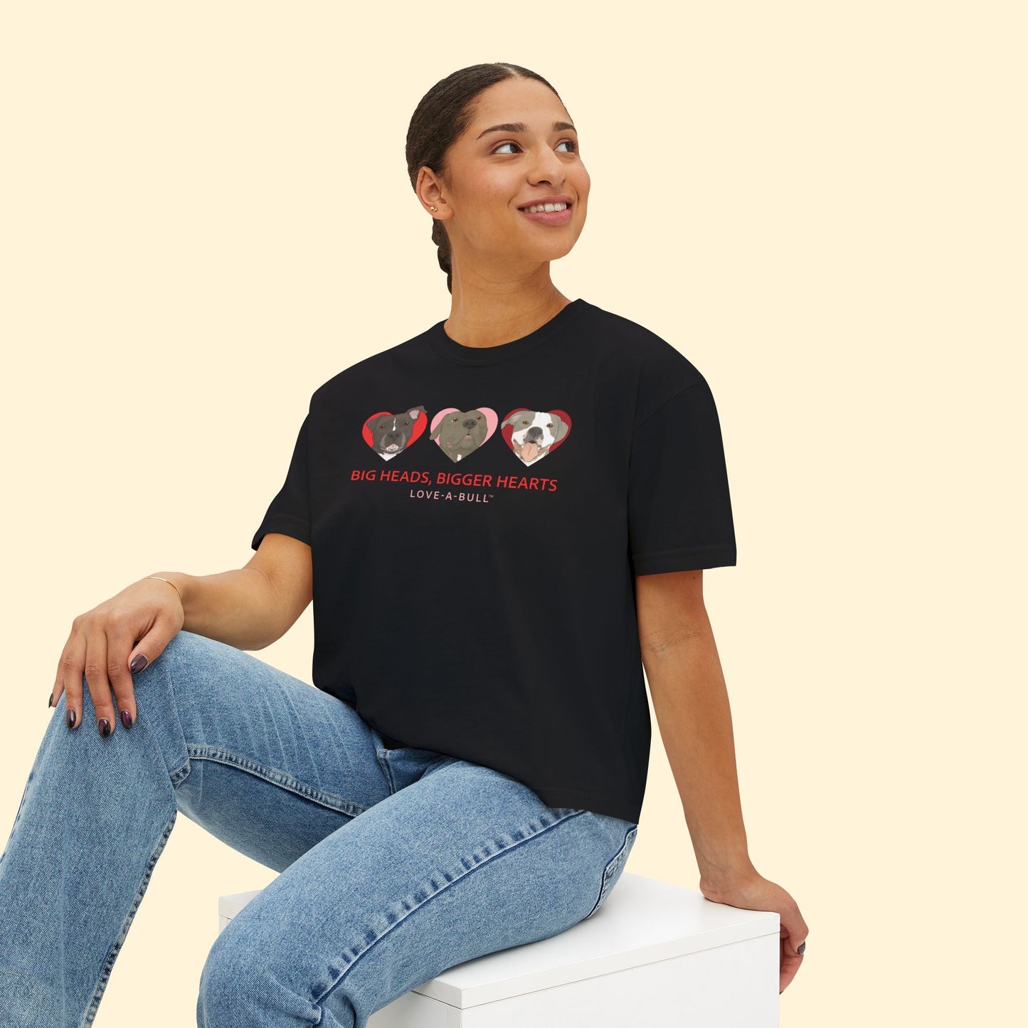 Comfort Colors Boxy Tee | FUNDRAISER | Love - A - Bull - Detezi Designs - 31472631786697741895