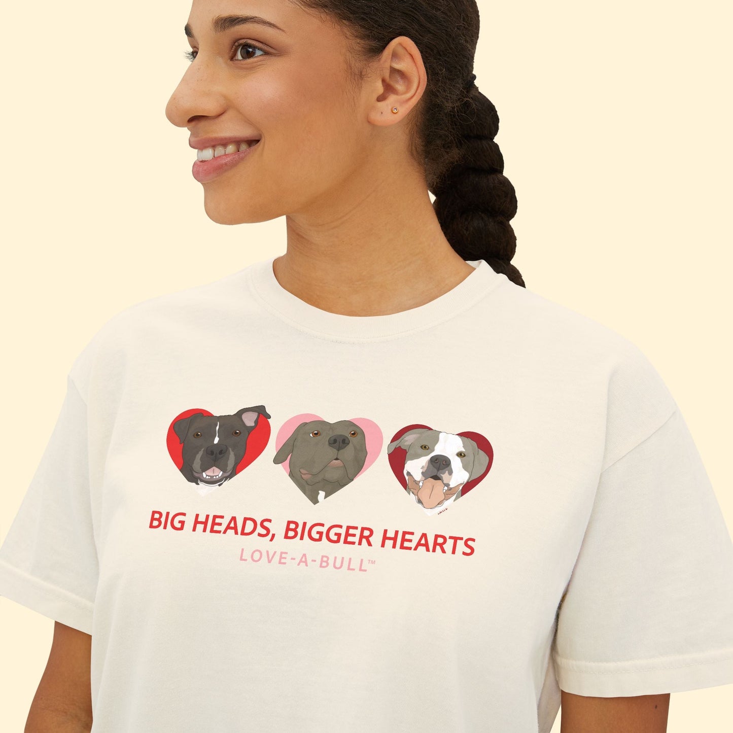 Comfort Colors Boxy Tee | FUNDRAISER | Love - A - Bull - Detezi Designs - 31472631786697741895