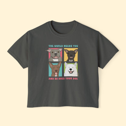Comfort Colors Boxy Tee | FUNDRAISER | Maybel's Legacy | The World Needs You - Detezi Designs-26951111761342654624