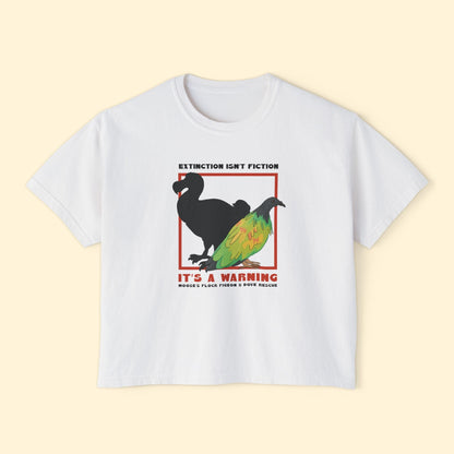 Comfort Colors Boxy Tee | FUNDRAISER | Moose's Flock | Extinction is a Warning - Detezi Designs - 21823759203049701021