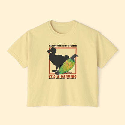 Comfort Colors Boxy Tee | FUNDRAISER | Moose's Flock | Extinction is a Warning - Detezi Designs - 22361012118604965151
