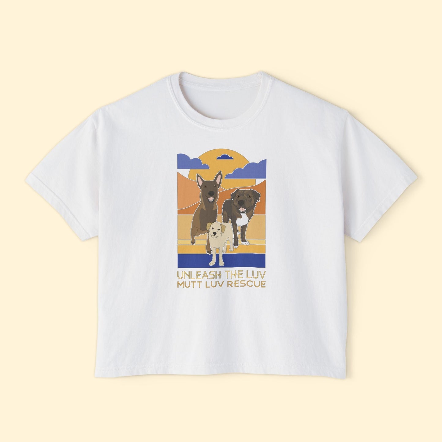 Comfort Colors Boxy Tee | FUNDRAISER | Mutt Luv Rescue - Detezi Designs - 29765876123776307932