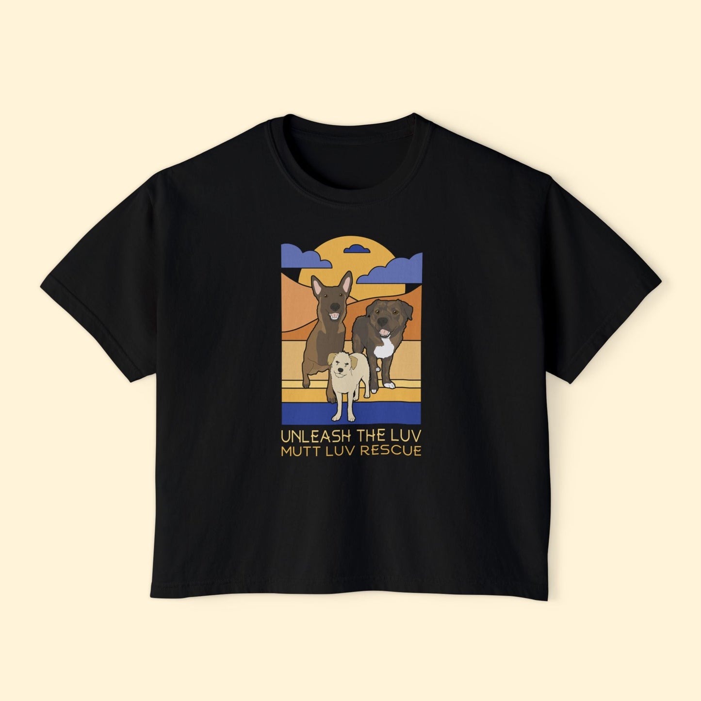 Comfort Colors Boxy Tee | FUNDRAISER | Mutt Luv Rescue - Detezi Designs - 49497980269750979690